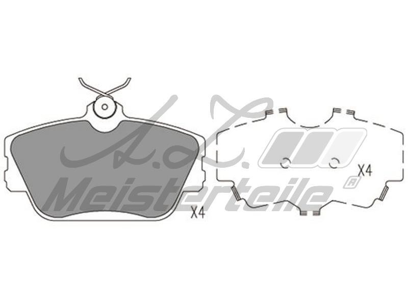 A.Z. Meisterteile AZMT-44-022-2471 Brake Pad Set, disc brake AZMT440222471