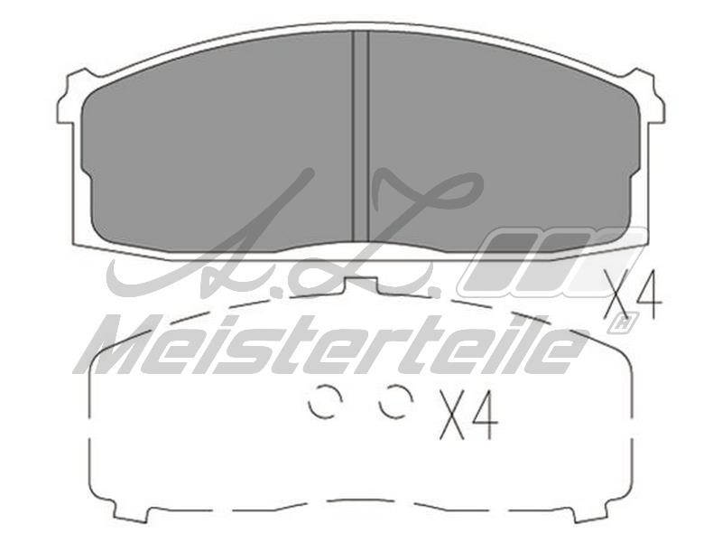 A.Z. Meisterteile AZMT-44-022-2234 Brake Pad Set, disc brake AZMT440222234