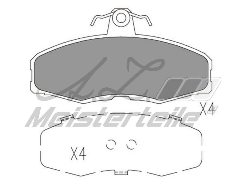 A.Z. Meisterteile AZMT-44-022-2347 Brake Pad Set, disc brake AZMT440222347