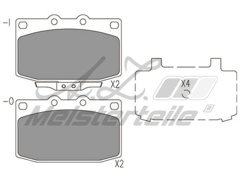 A.Z. Meisterteile AZMT-44-022-2320 Brake Pad Set, disc brake AZMT440222320