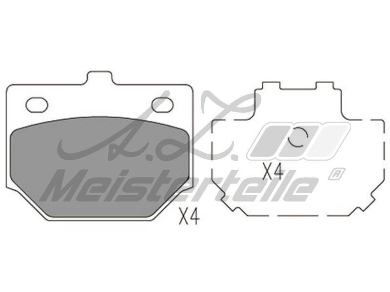 A.Z. Meisterteile AZMT-44-022-2221 Brake Pad Set, disc brake AZMT440222221