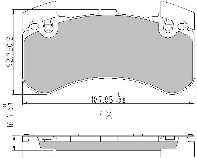 DB510915 Danblock Brake pad set