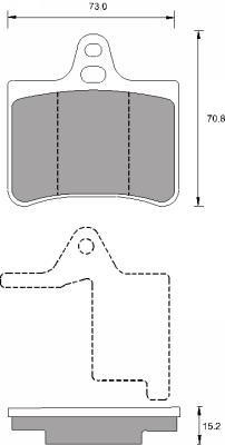 DB510380 Danblock Brake pad set