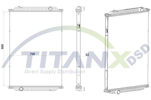 RX609018 TITANX Engine cooling radiator