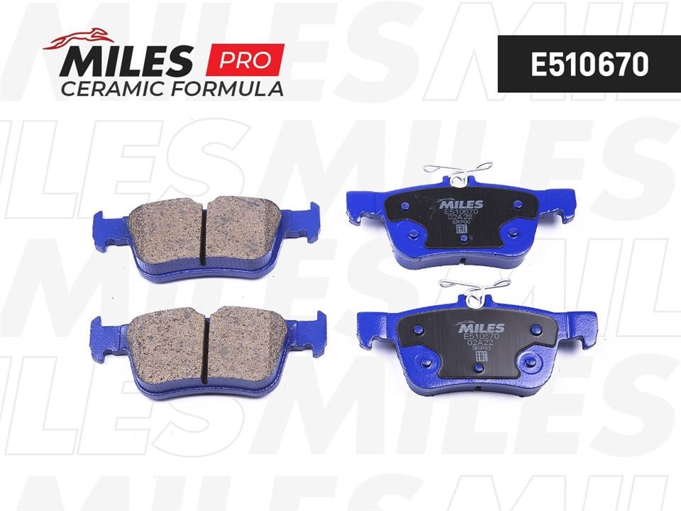 Miles E510670 Brake Pad Set, disc brake E510670