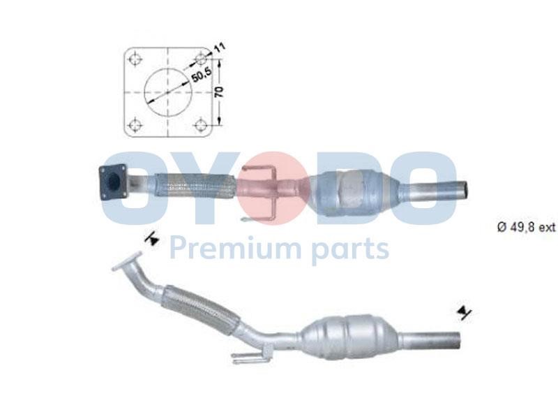 Catalyst exhaust Skoda Fabia: 20N0024OYO Oyodo Catalytic Converter