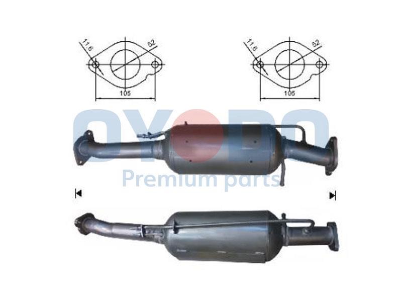 Oyodo 20N0025-OYO Soot/Particulate Filter, exhaust system 20N0025OYO
