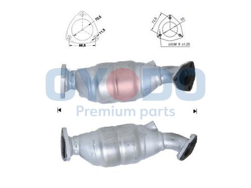 Catalyst exhaust Audi: 10N0016OYO Oyodo Catalytic Converter
