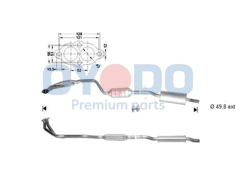 10N0058OYO Oyodo Catalytic Converter