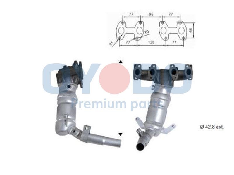 Cat converter Fiat Panda: 10N0081OYO Oyodo Catalytic Converter
