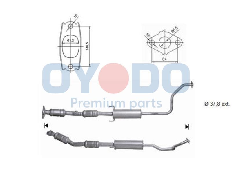Cat converter Toyota Prius: 10N0102OYO Oyodo Catalytic Converter