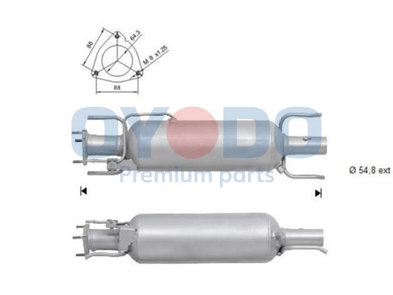 Oyodo 20N0046-OYO Soot/Particulate Filter, exhaust system 20N0046OYO