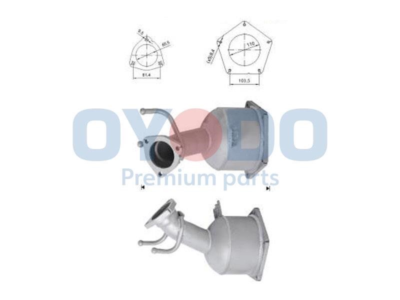 Catalyst exhaust Seat Alhambra: 20N0087OYO Oyodo Catalytic Converter