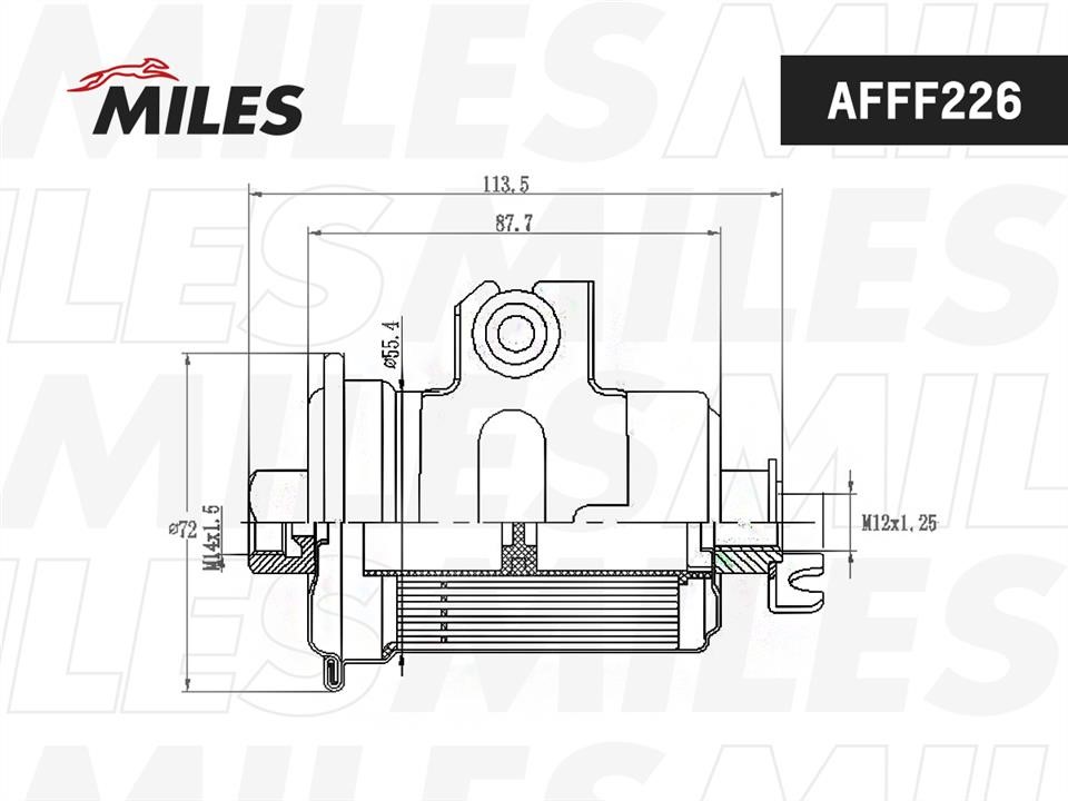 Miles AFFF226 Fuel filter AFFF226