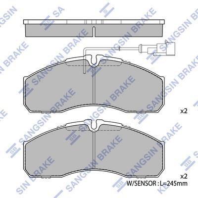 Sangsin SP4416A Brake Pad Set, disc brake SP4416A