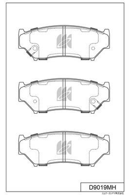 Kashiyama D9019MH Brake Pad Set, disc brake D9019MH