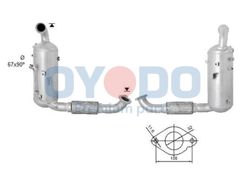 20N0057OYO Oyodo Diesel particulate filter DPF