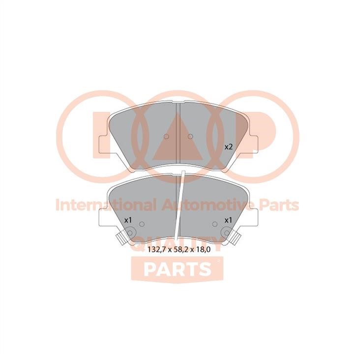 IAP 704-21074 Brake Pad Set, disc brake 70421074