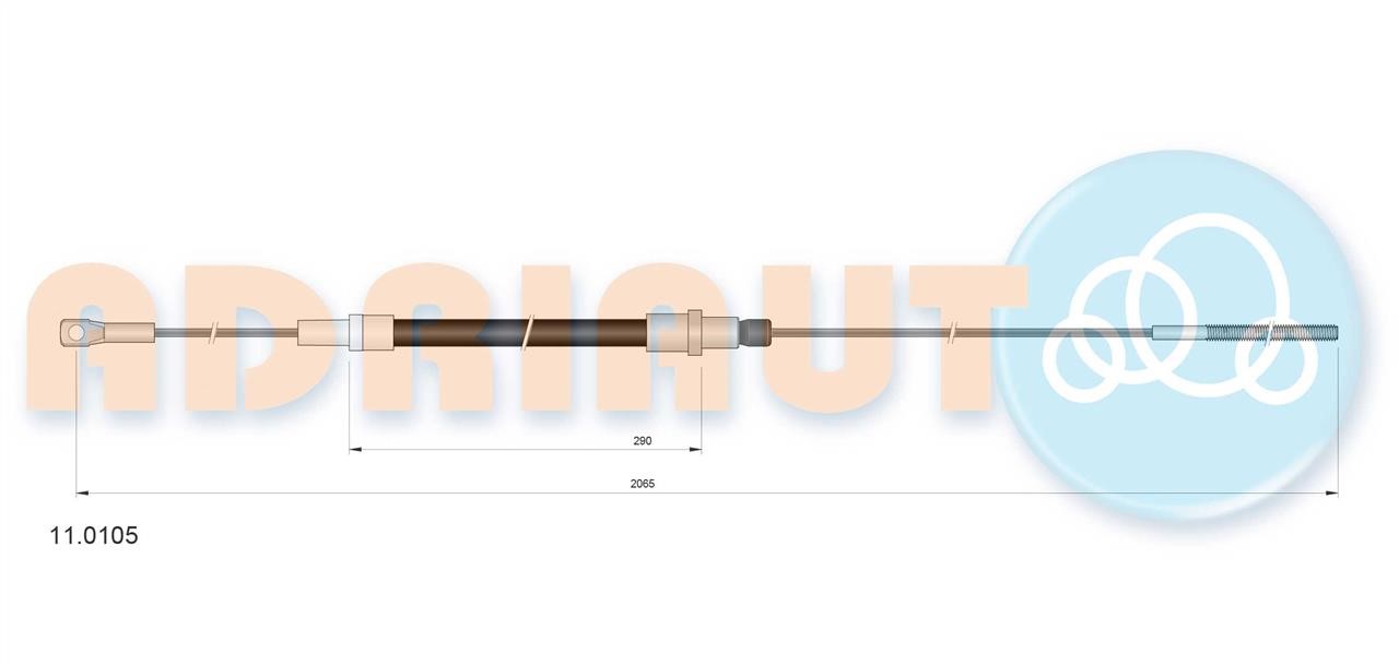 Adriauto 11.0105 Clutch cable 110105