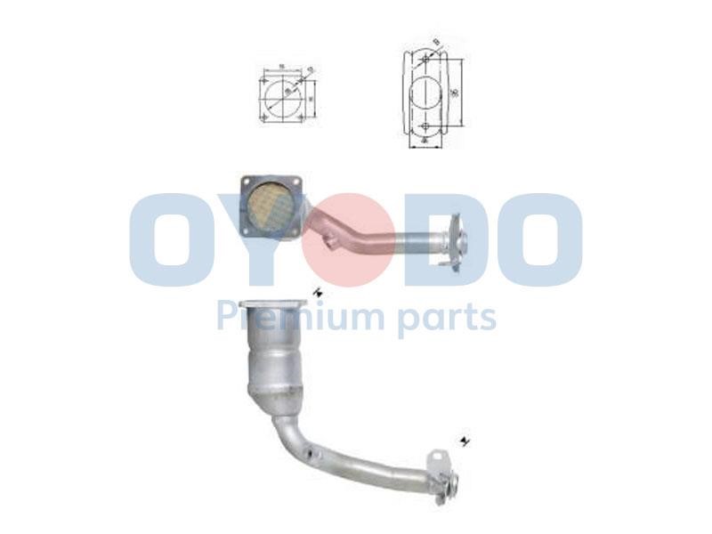 Cat converter Peugeot 206: 10N0027OYO Oyodo Catalytic Converter