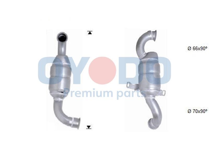 Catalytic exhaust system Peugeot 407: 20N0034OYO Oyodo Catalytic Converter