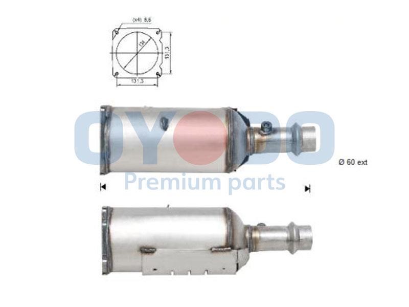Oyodo 20N0021-OYO Soot/Particulate Filter, exhaust system 20N0021OYO
