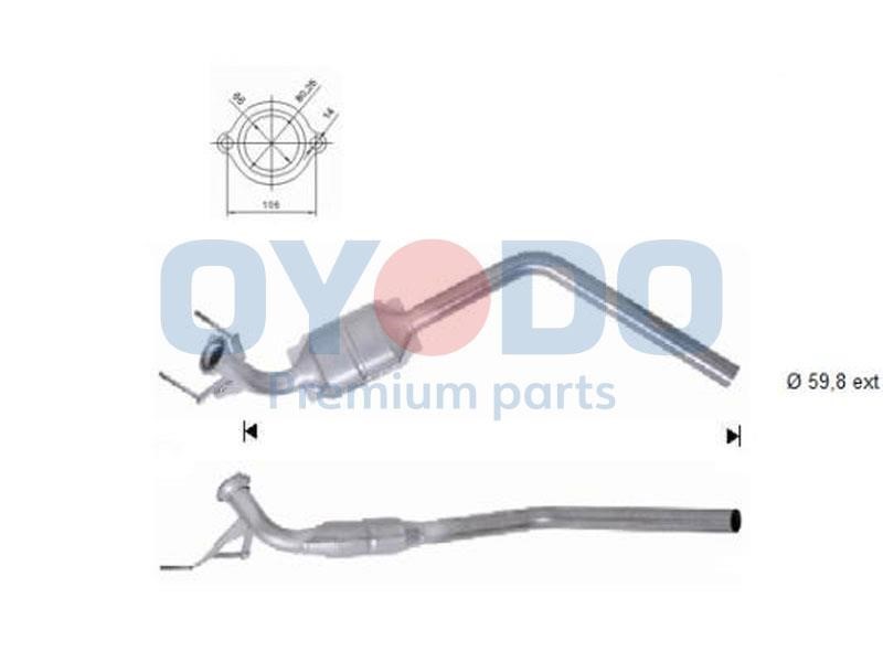 Cat converter Mercedes: 20N0081OYO Oyodo Catalytic Converter