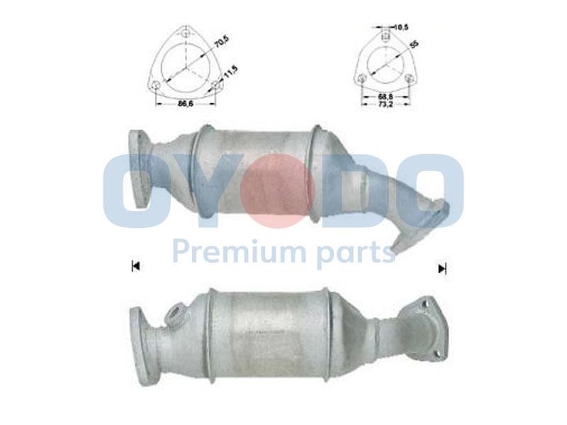 Catalyst exhaust Audi A4: 10N0076OYO Oyodo Catalytic Converter