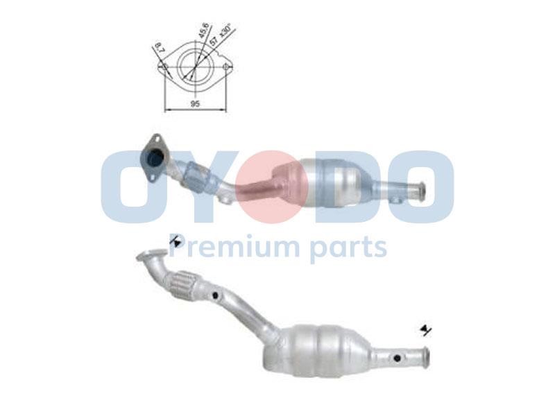 Catalyst exhaust Renault Clio: 10N0014OYO Oyodo Catalytic Converter