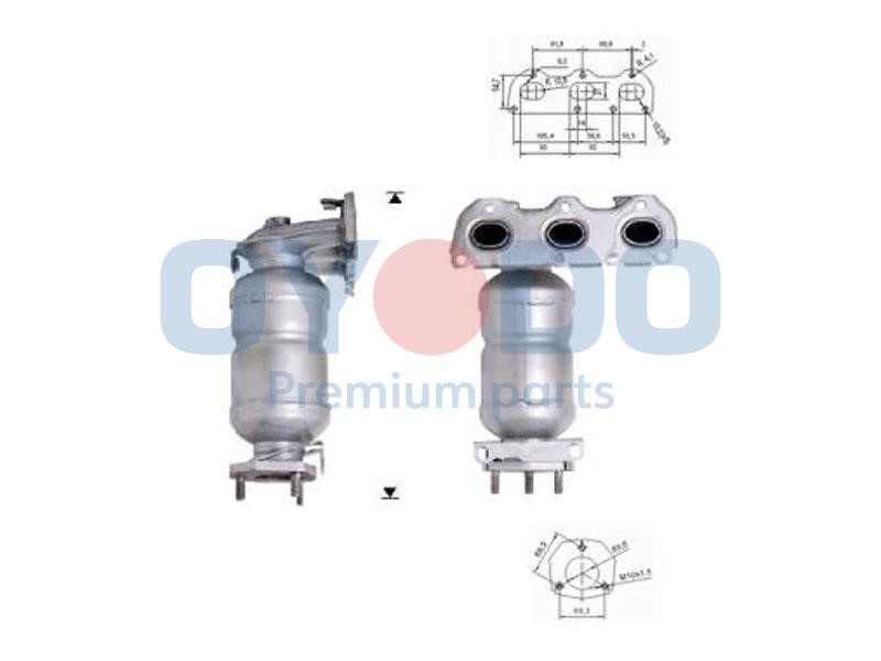 Catalyst exhaust Skoda Fabia: 10N0012OYO Oyodo Catalytic Converter