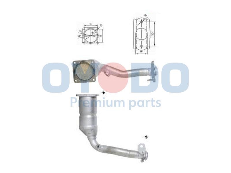 Catalyst exhaust Peugeot 206: 10N0036OYO Oyodo Catalytic Converter
