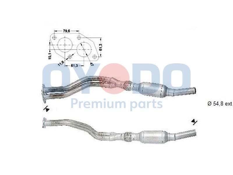 Cat converter Audi A6: 10N0060OYO Oyodo Catalytic Converter