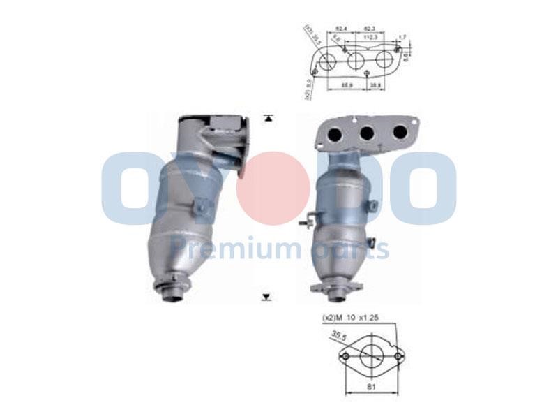 Cat converter Toyota Aygo: 10N0061OYO Oyodo Catalytic Converter