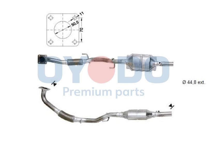 Catalytic exhaust system Skoda Fabia: 10N0009OYO Oyodo Catalytic Converter