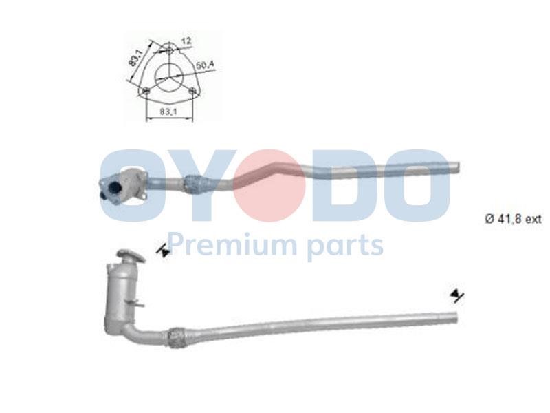 Cat converter Opel Corsa B: 10N0087OYO Oyodo Catalytic Converter