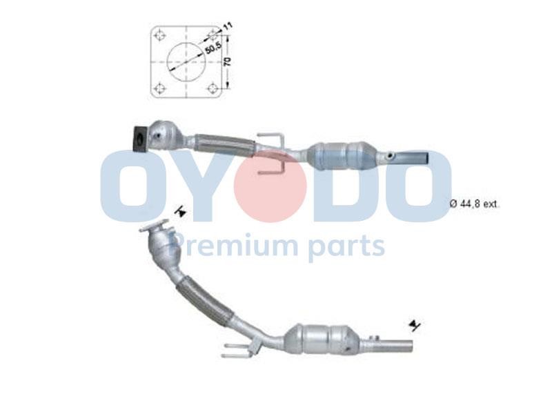 Catalytic exhaust system Skoda Fabia: 10N0028OYO Oyodo Catalytic Converter