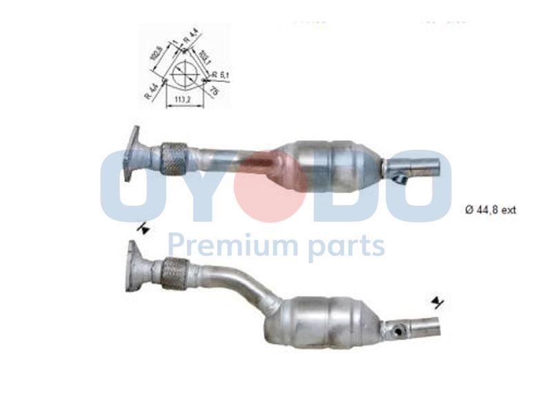 Catalytic exhaust system Renault Scenic: 10N0132OYO Oyodo Catalytic Converter