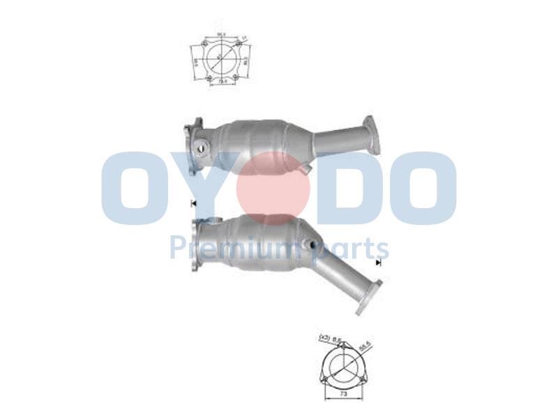 Catalyst exhaust Seat Exeo: 10N0104OYO Oyodo Catalytic Converter