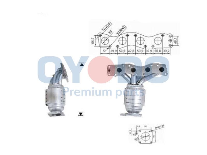 Catalyst exhaust Suzuki Ignis: 10N0159OYO Oyodo Catalytic Converter
