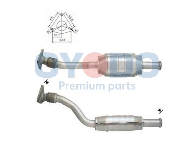 Catalyst exhaust Renault Scenic: 10N0008OYO Oyodo Catalytic Converter