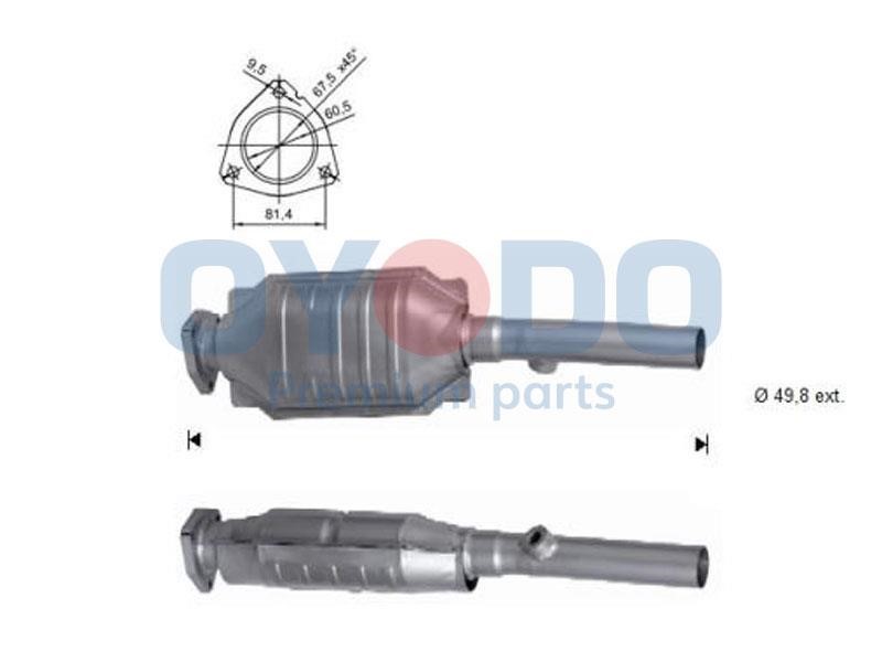 Cat converter Volkswagen Bora: 10N0019OYO Oyodo Catalytic Converter