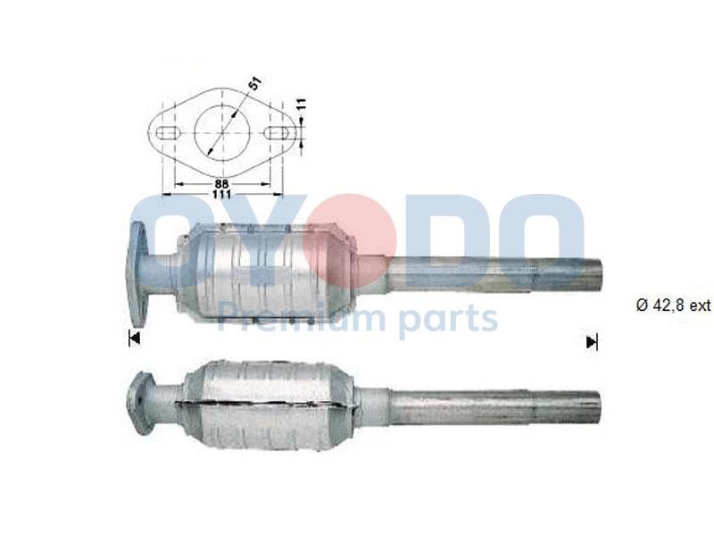 10N0021OYO Oyodo Catalytic Converter