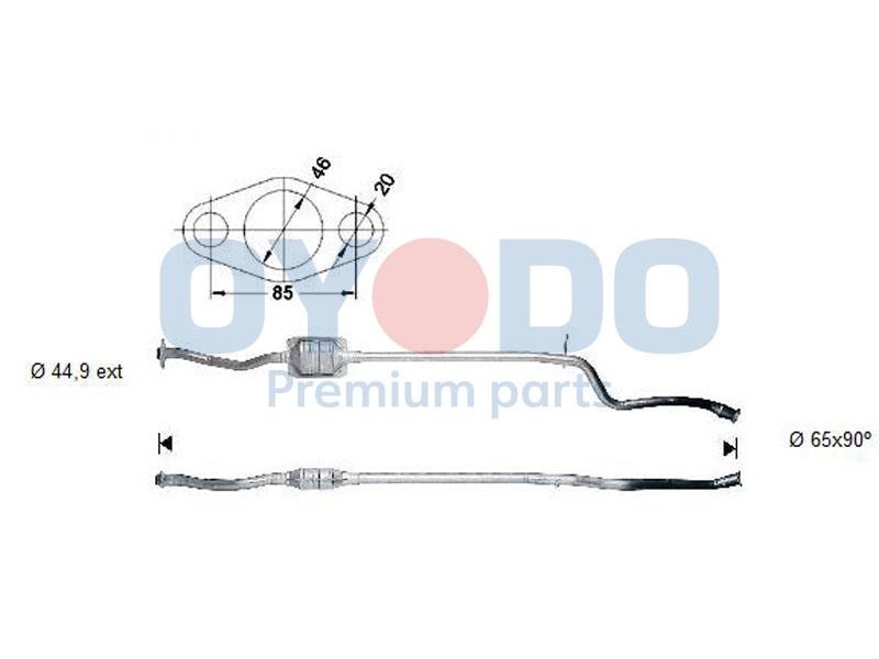 10N0055OYO Oyodo Catalytic Converter