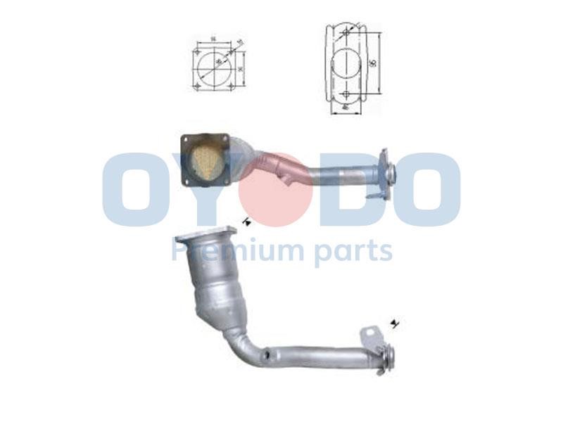 Catalyst exhaust Peugeot 206: 10N0065OYO Oyodo Catalytic Converter
