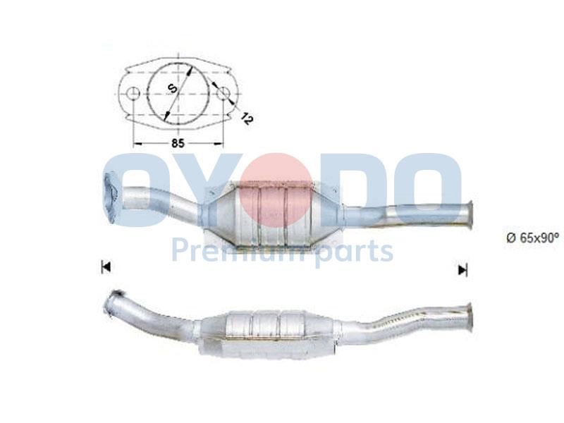 Catalyst exhaust Citroen Berlingo: 10N0093OYO Oyodo Catalytic Converter