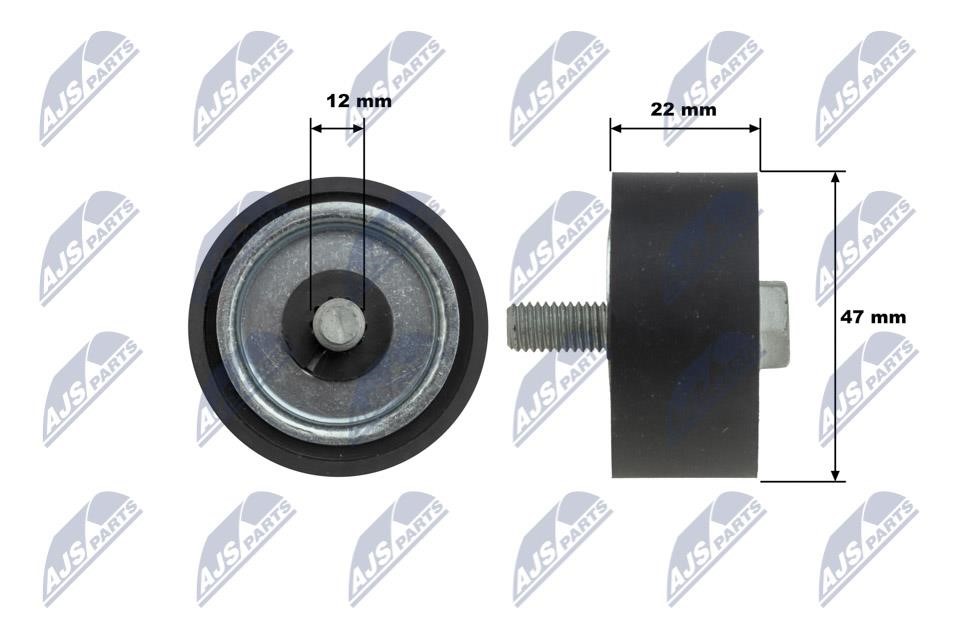 RNKME087 NTY Deflection/guide pulley, v-ribbed belt
