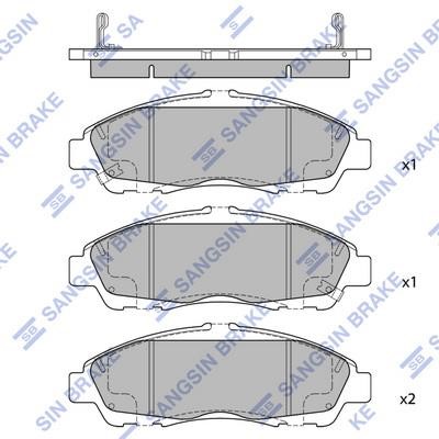 SP4110 Sangsin Brake pad set