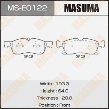 Masuma MS-E0122 Brake shoe set MSE0122