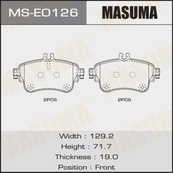 Masuma MS-E0126 Brake shoe set MSE0126