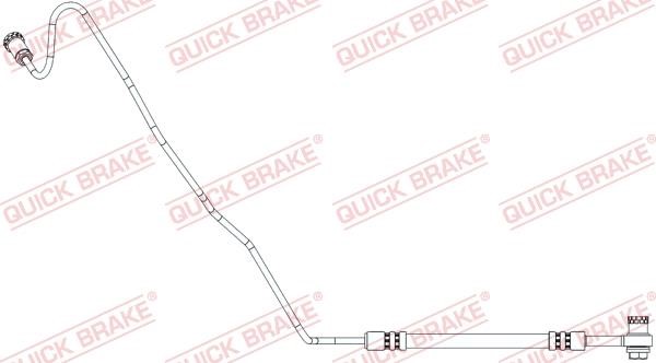 Flexible brake pipe Skoda Fabia: 96020X Quick brake Brake hose